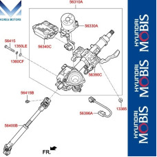 mobis steering column shaft hyundai i30 2016-20